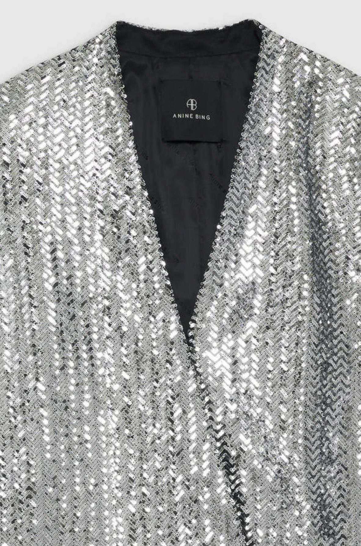 Veneda Mini Dress in Black Sequin