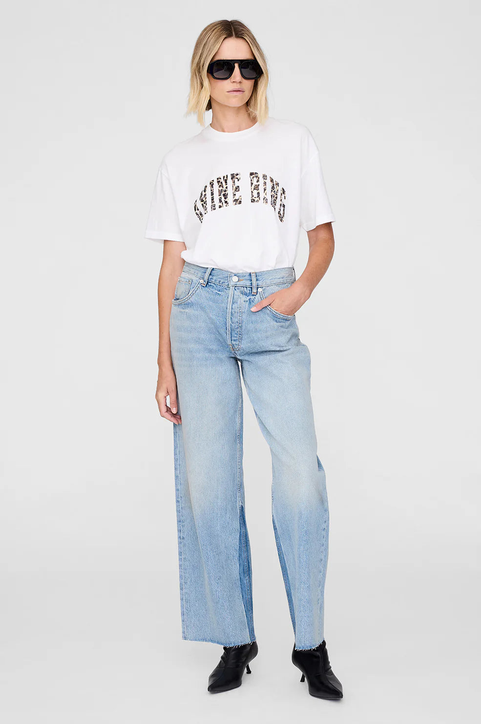 Walker Tee Anine Bing Leopard in Ivory