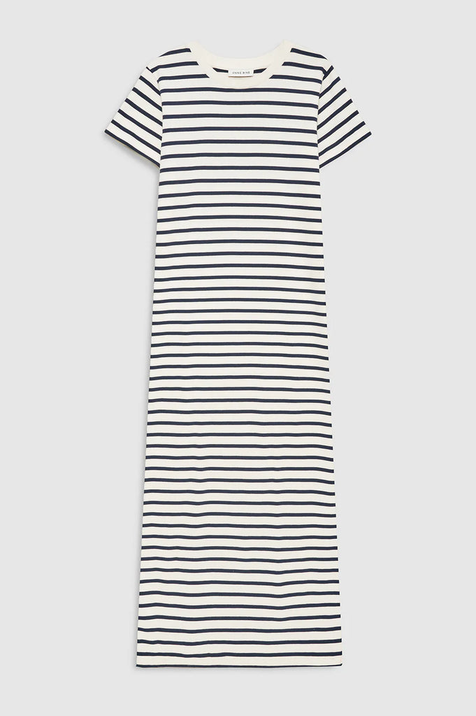Wynne Dress Stripe in Navy Stripe