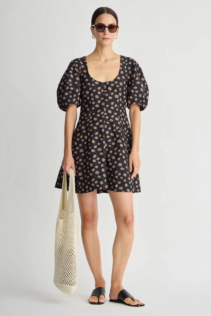 Anni Scoop Mini in Yayai Black & Camel
