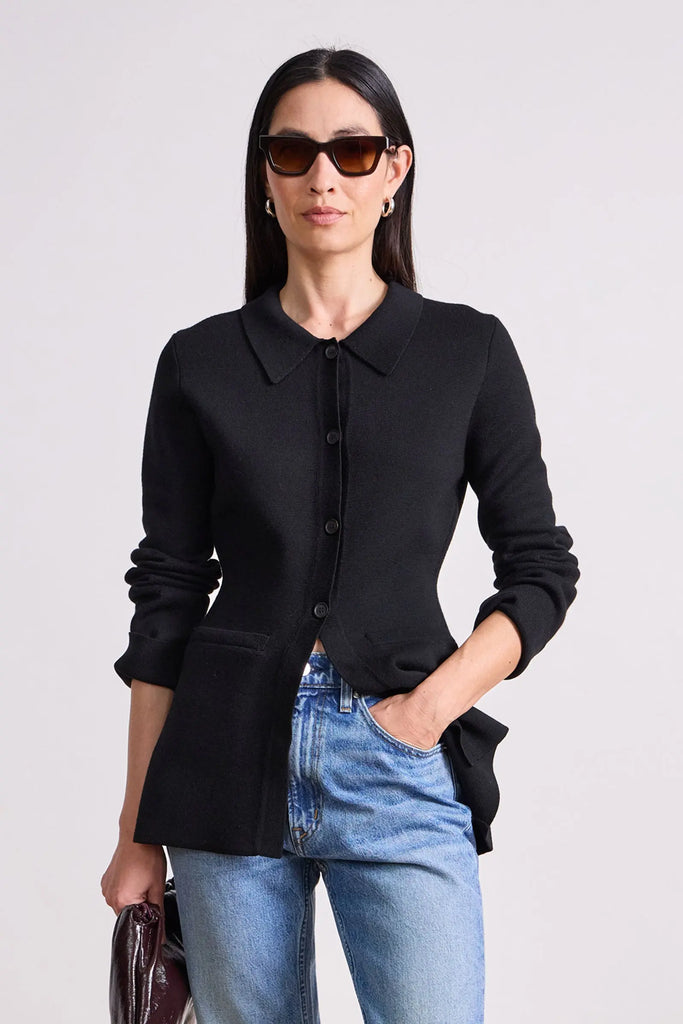 Betti Knit Cardi in Black
