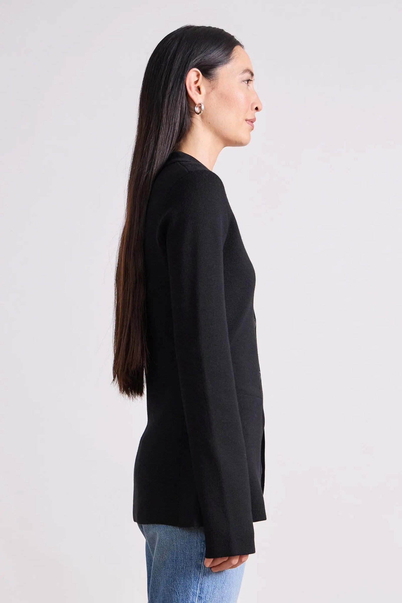 Betti Knit Cardi in Black