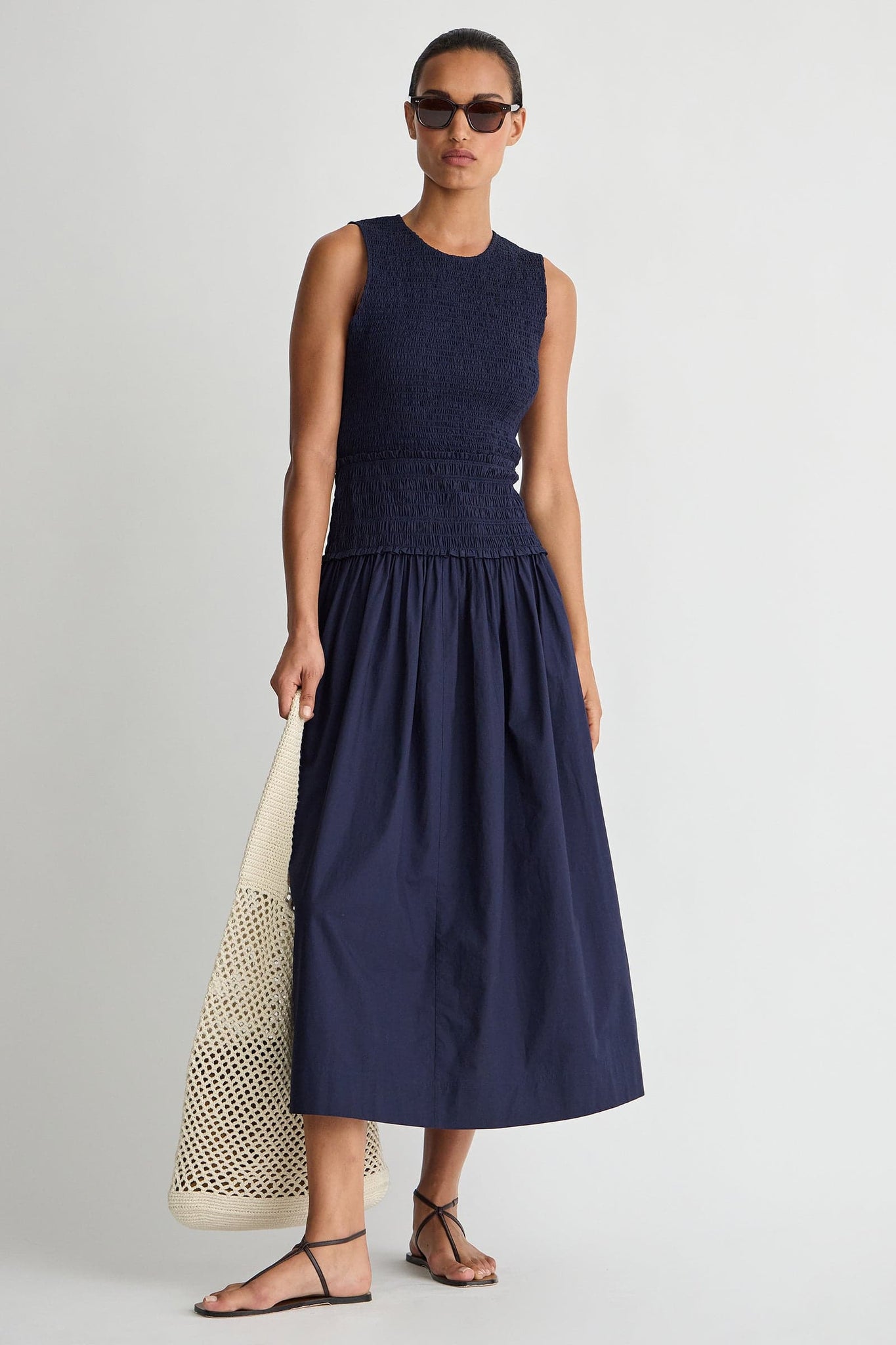 Siempre Tank Maxi in Midnight