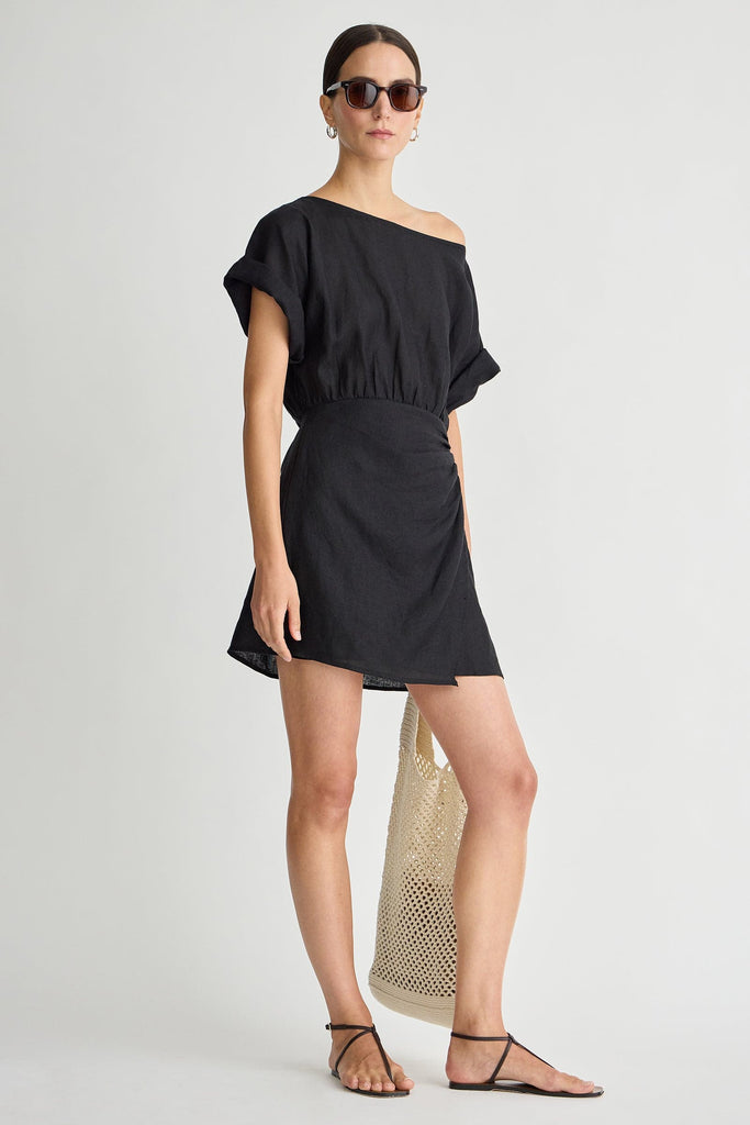 Sigrun Mini Dress in Black