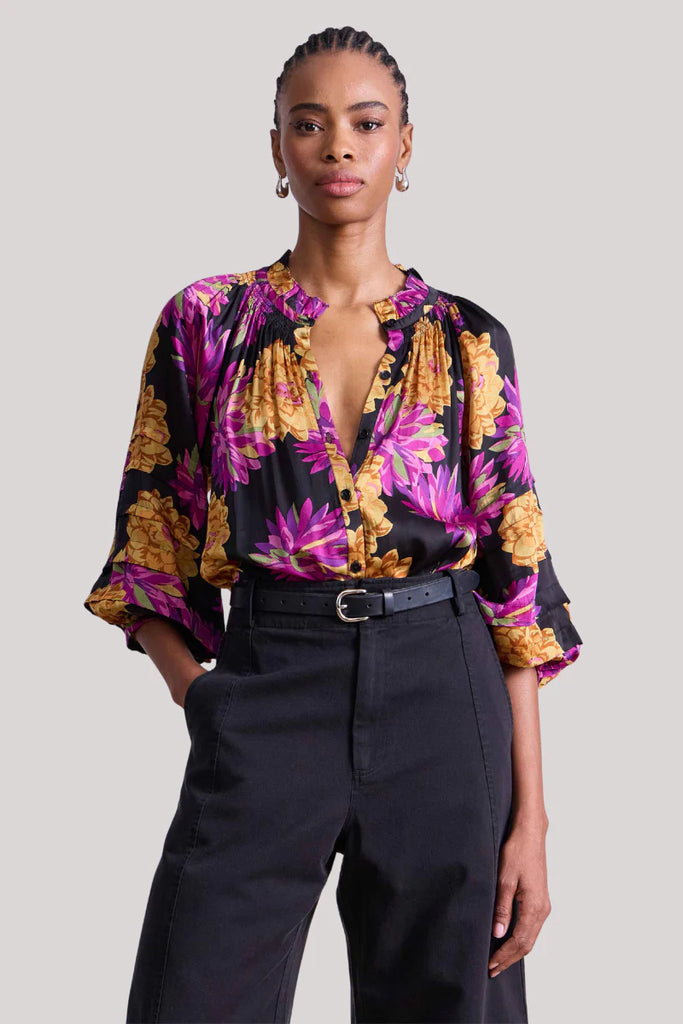Trini Top in Pom Floral