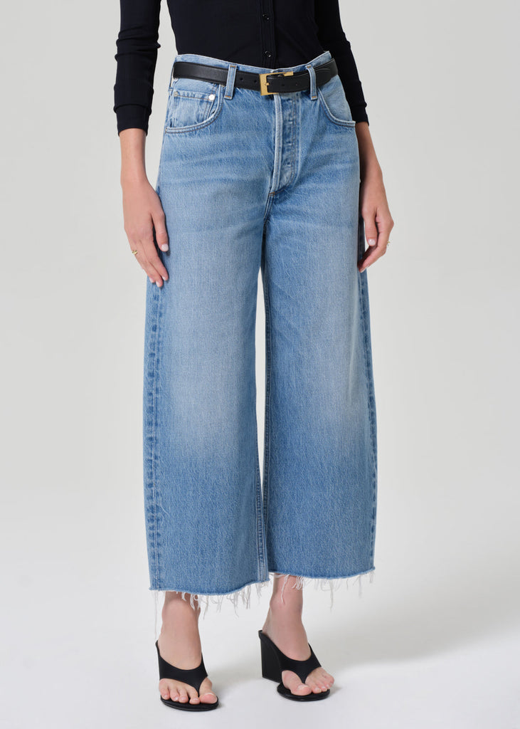 Ayla Raw Hem Crop in Honour