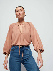 Brylee Top in Mocha Mousse - xs