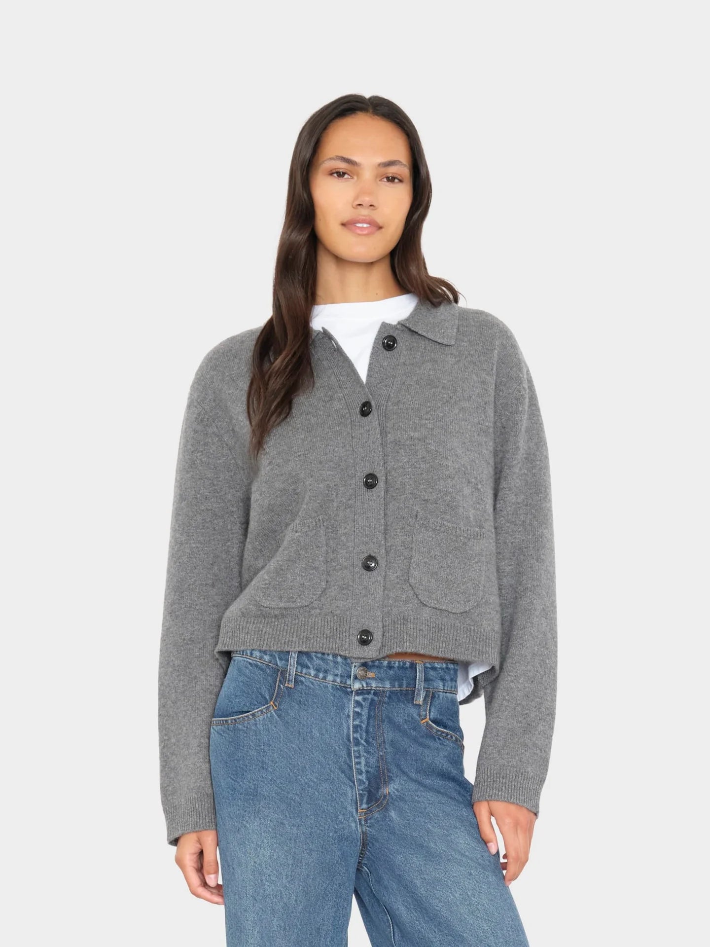 Bevyn Cardigan in Pewter Gray