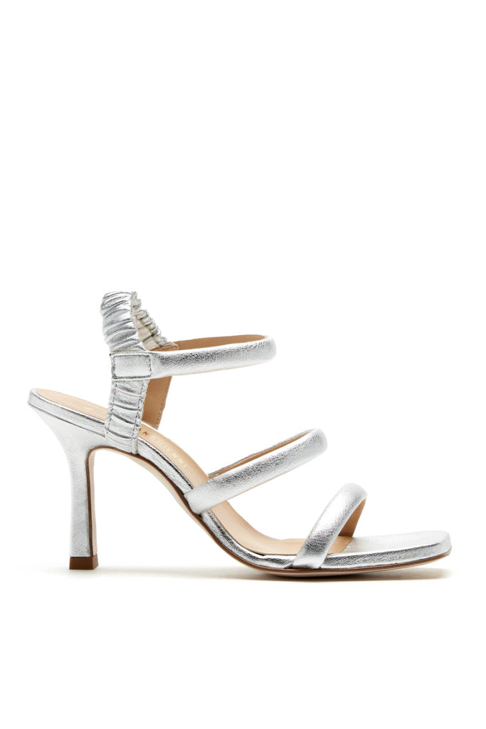 Rodeo Leather Sandal in Silver