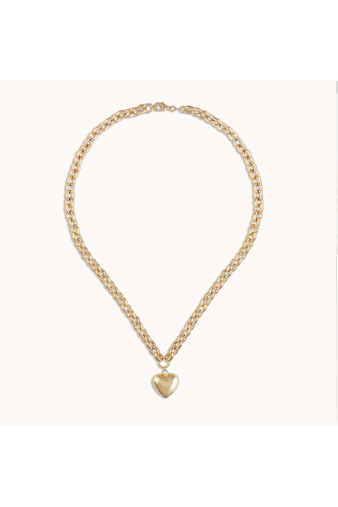 Puff Love Necklace in Gold - 18"
