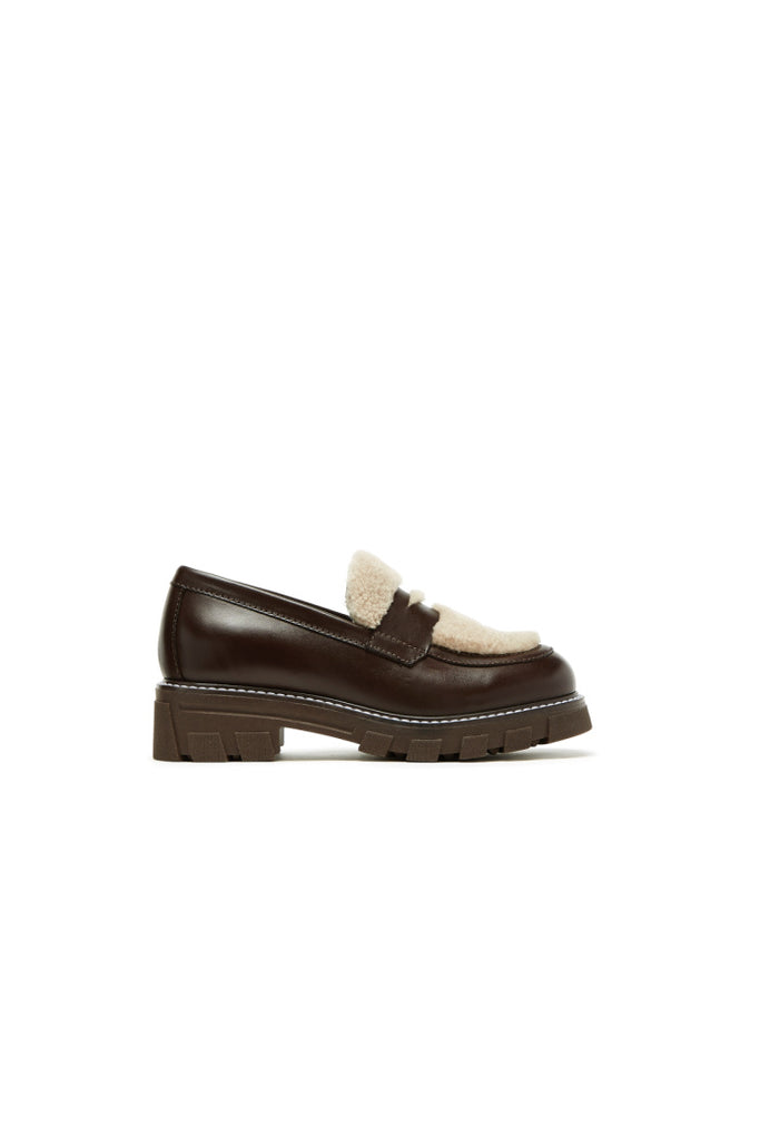David Leather Loafer in Brown