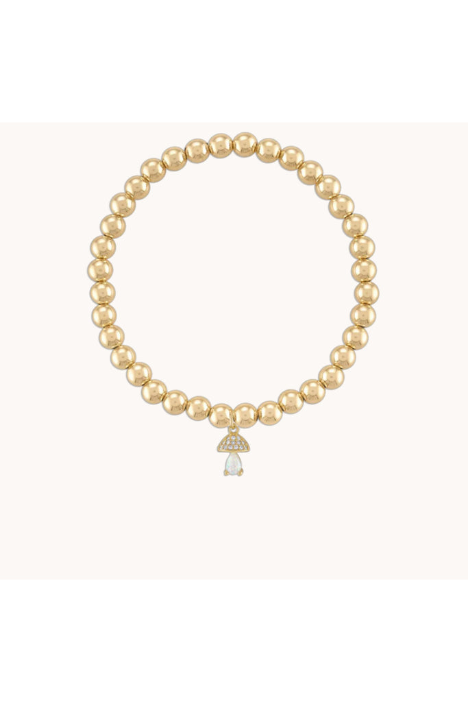 Opal Shroomie Bracelet in Gold - 6.5"