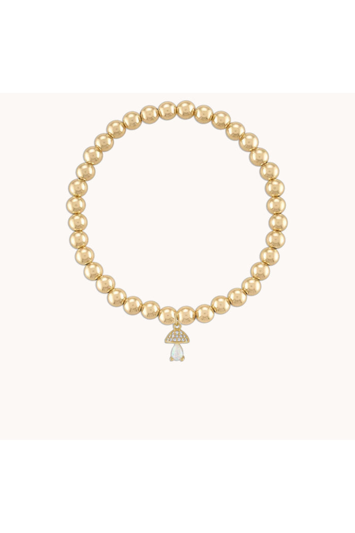 Opal Shroomie Bracelet in Gold - 6.5"