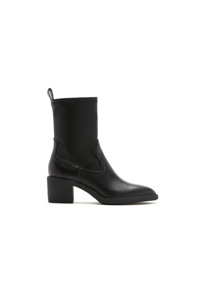 Parks Leather Bootie in Black