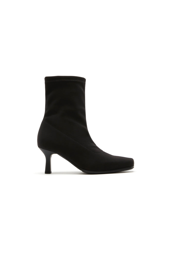 Tally Stretch Fabric Bootie in Black