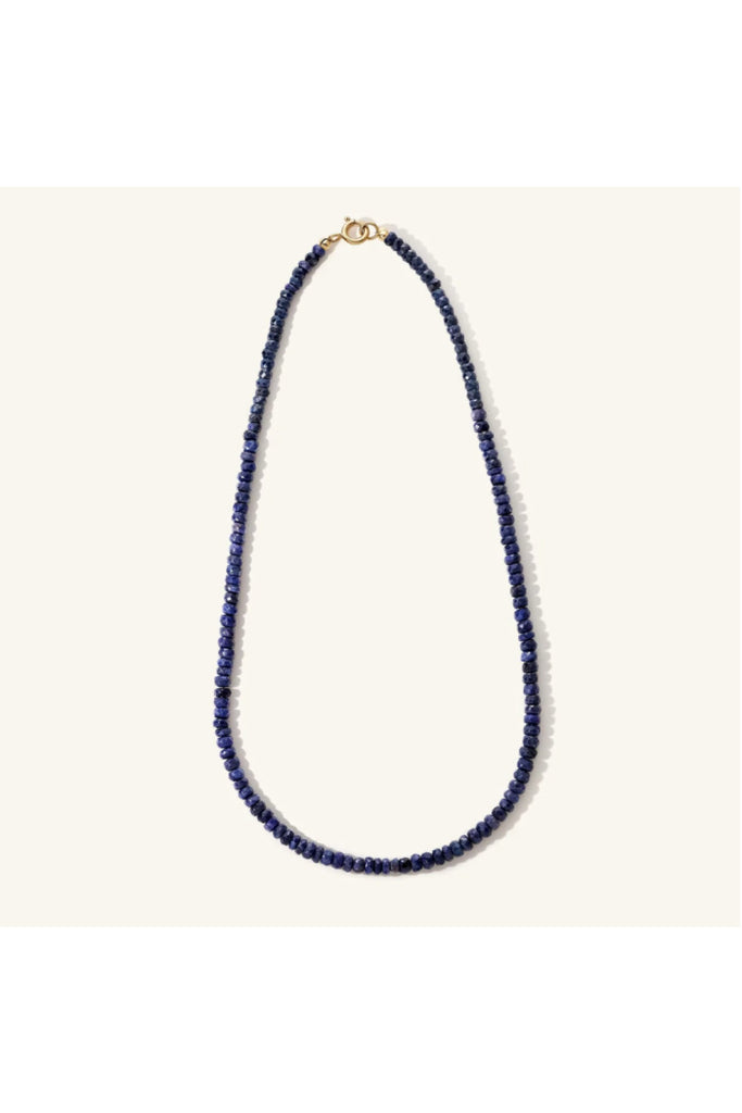 Sapphire Beaded Necklace