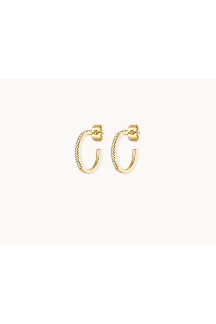 Small Eternity Hoops in Gold