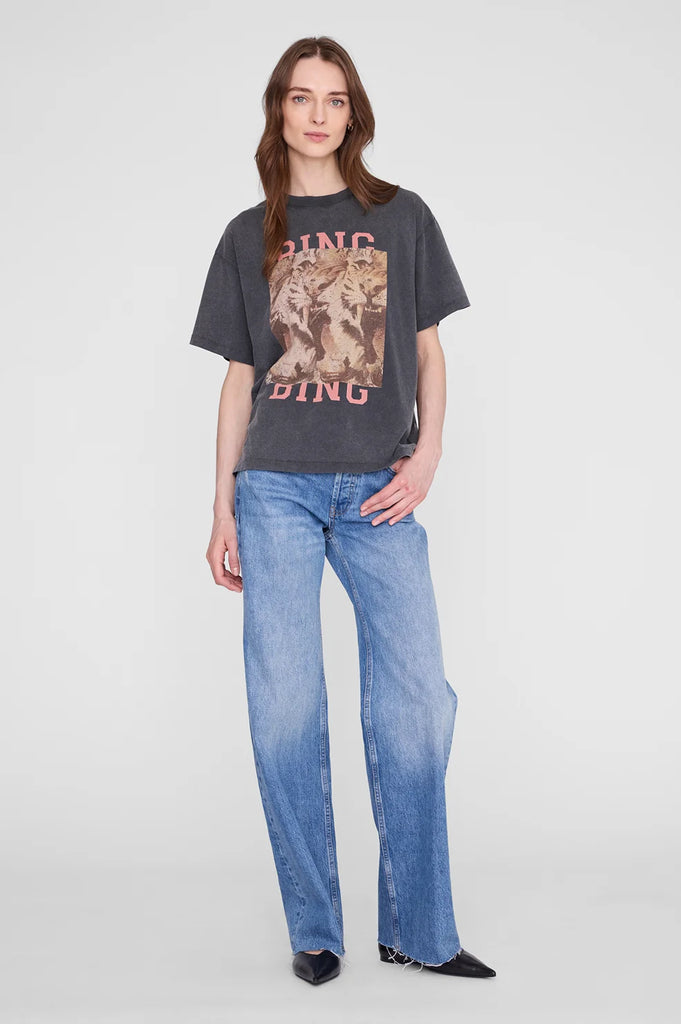 Cade Tee Tiger Bing in Washed Black