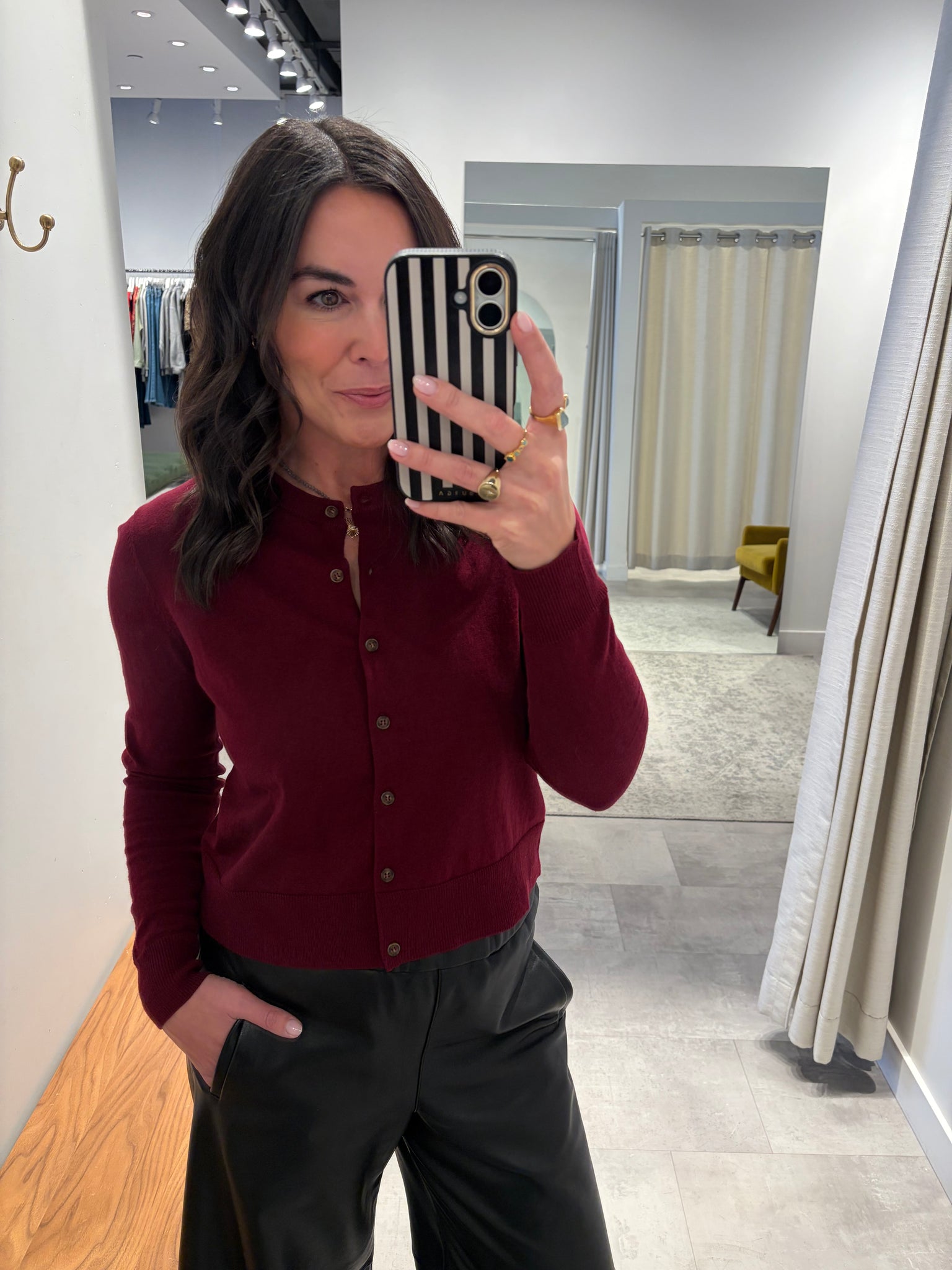 Calder Cardigan in Chianti