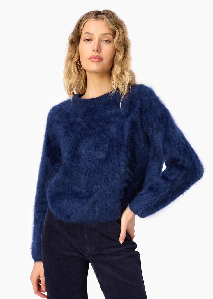 Niall Cashmere Sweater in Navy
