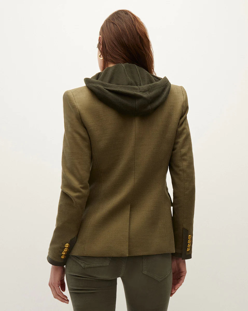 Cashmere Hoodie Dickey in Loden