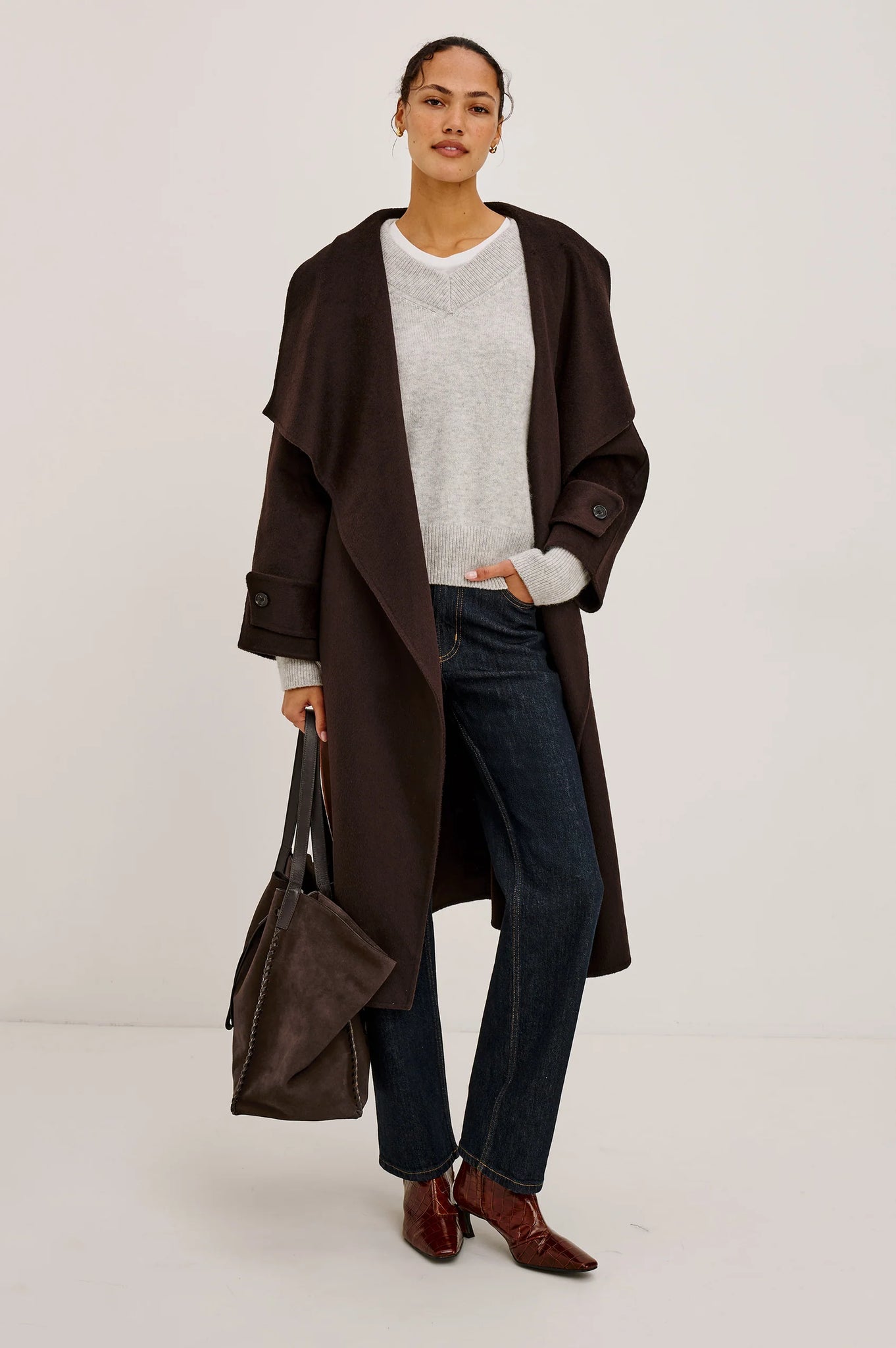Celeste Coat in Chocolate