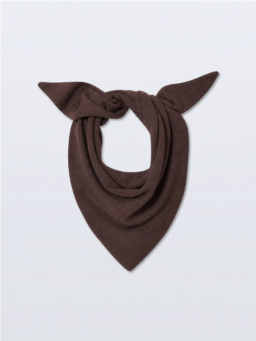 Cashmere Neckerchief in Coffee Bean