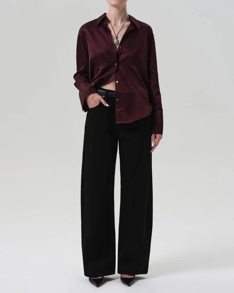 Ayla Baggy in Solid Black