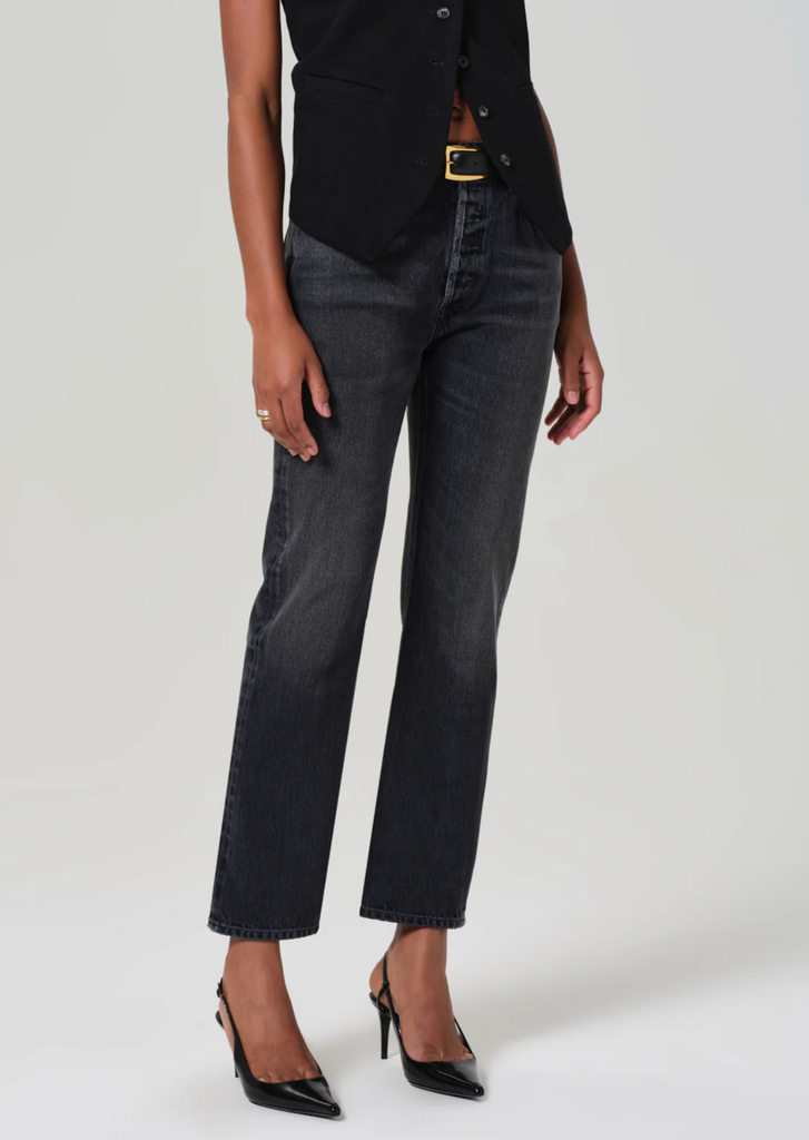 Blaine High Rise Straight in Vintage Black