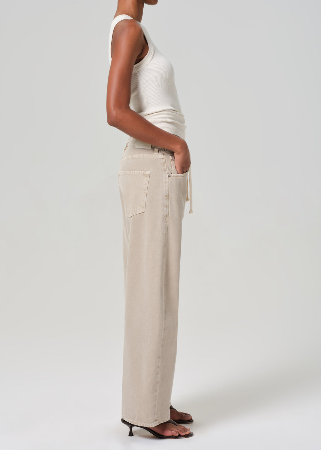 Brynn Drawstring Trouser in Burnished Quartz