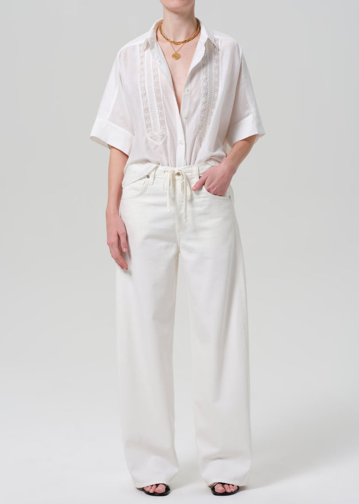 Brynn Drawstring Trouser in Pashmina