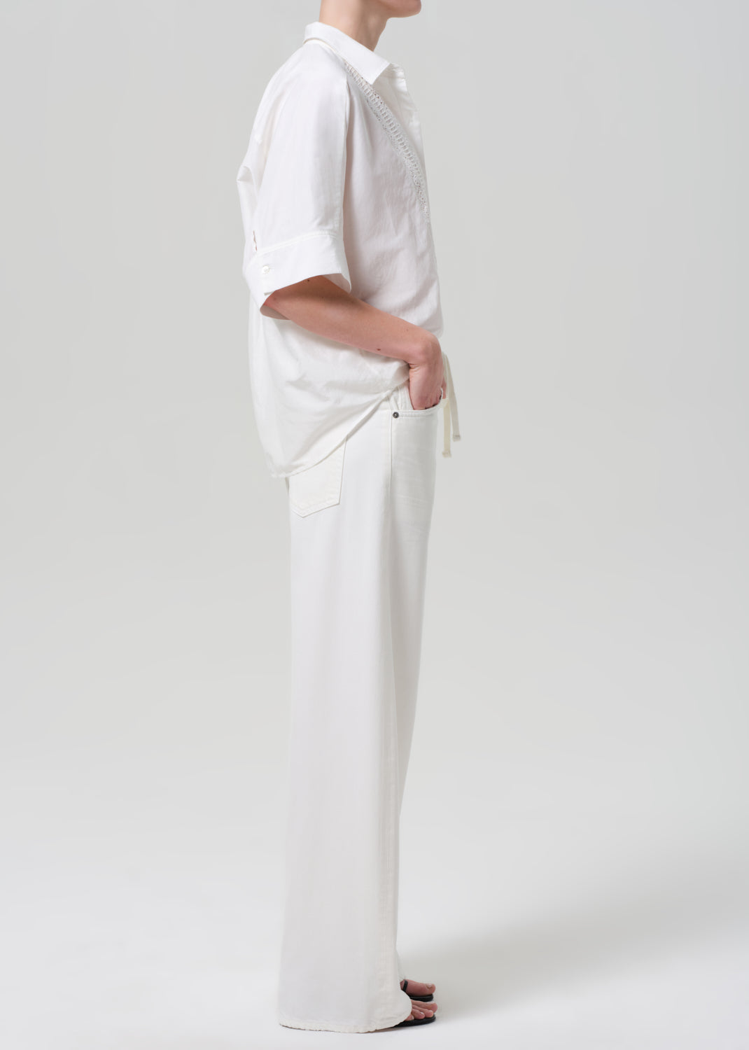 Brynn Drawstring Trouser in Pashmina