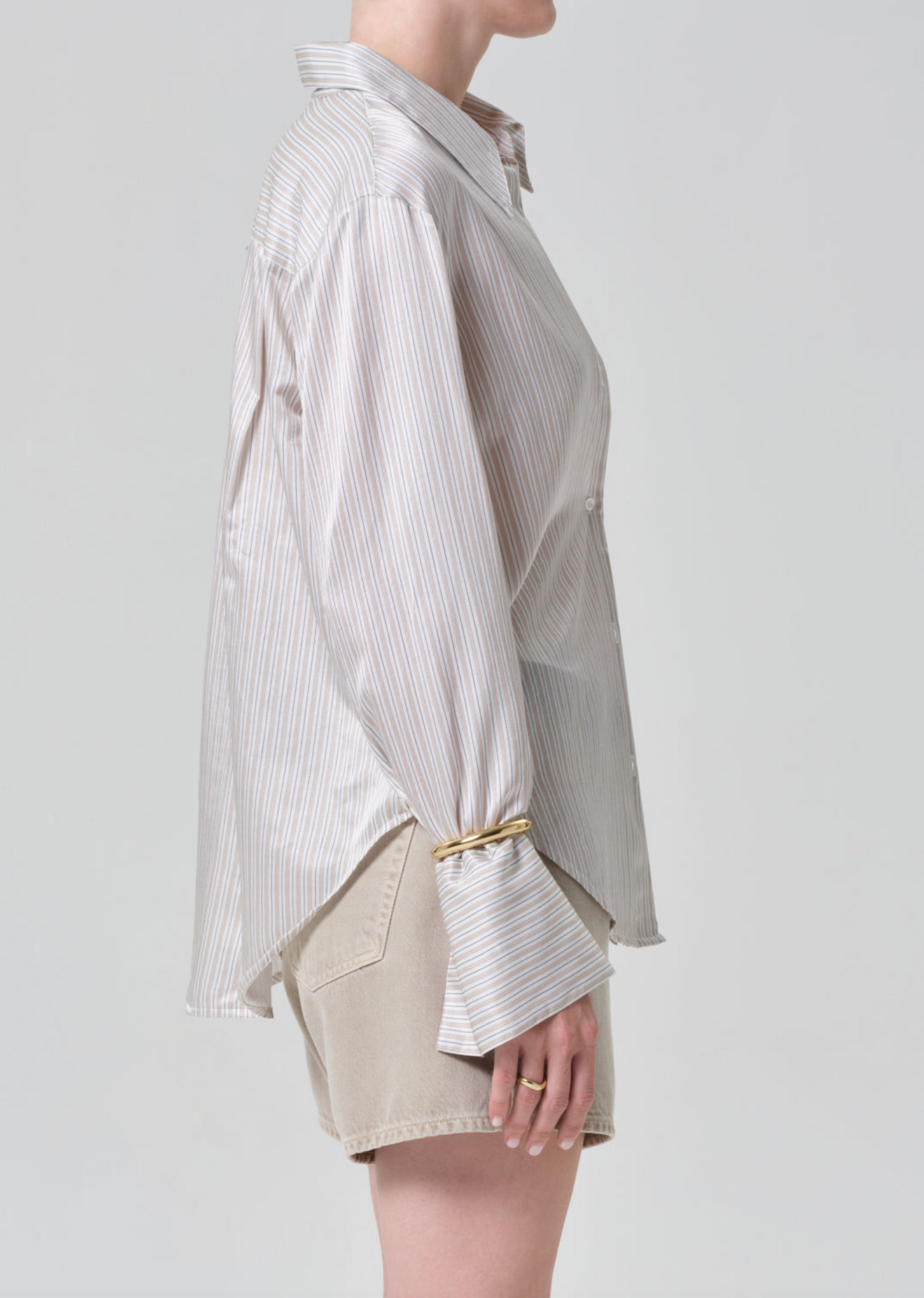 Camilia Shirt in Sandstone Stripe