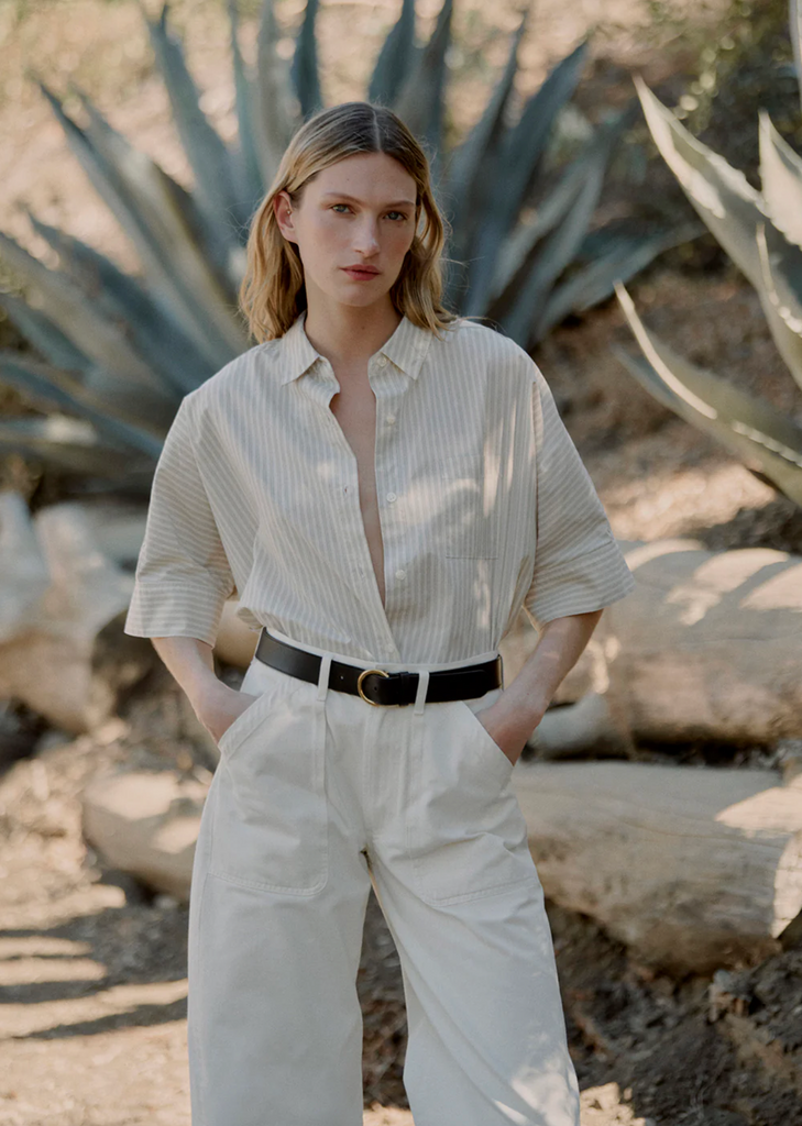 Claire Origami Shirt in Ciro Stripe