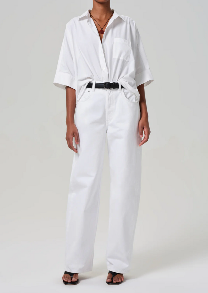 Claire Origami Shirt in Optic White