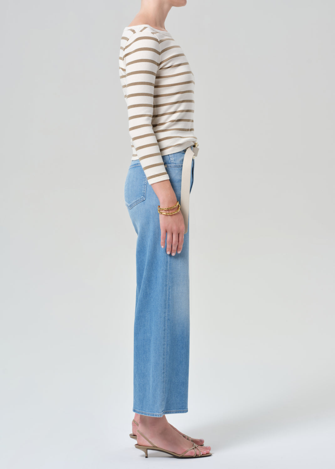 Lyra Wide Leg Crop Clean Hem in Andante