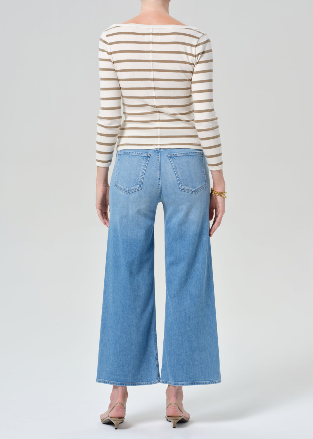 Lyra Wide Leg Crop Clean Hem in Andante
