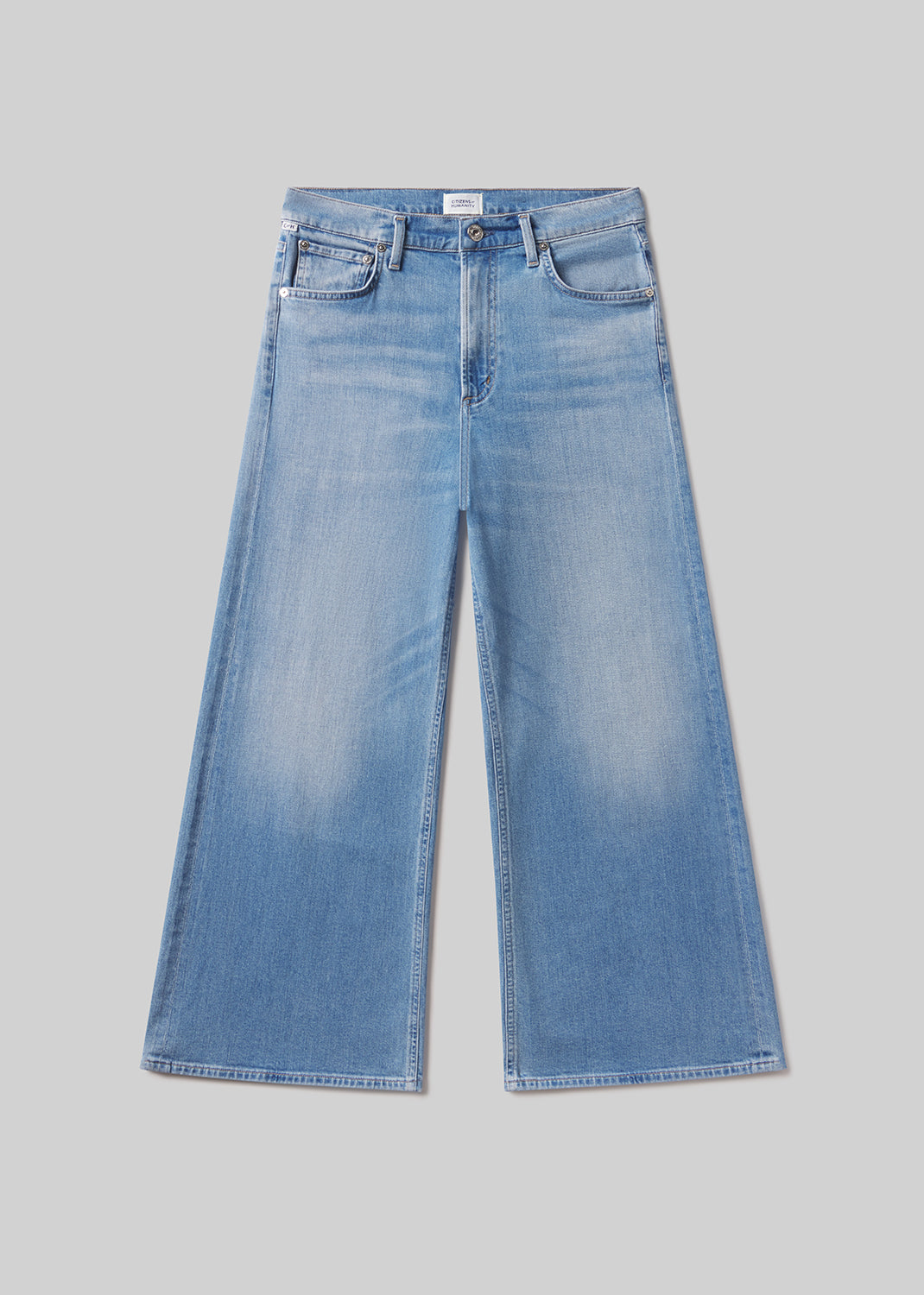 Lyra Wide Leg Crop Clean Hem in Andante