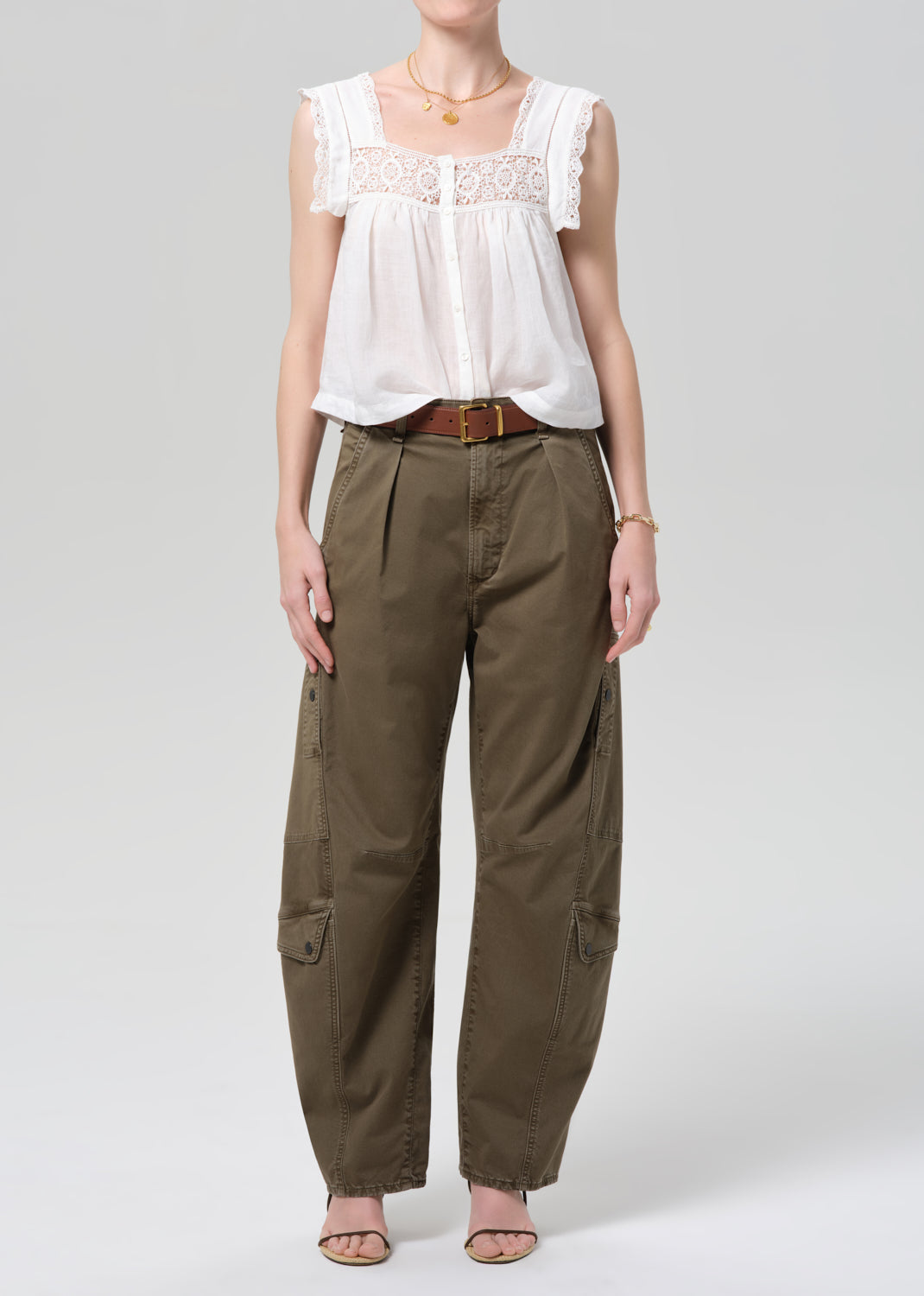 Mia Embroidered Top in White