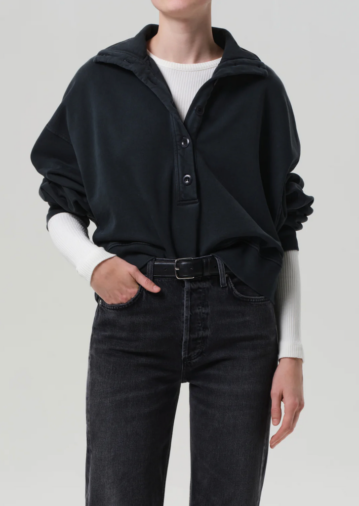 Mirelle Funnel Neck in Charcoal