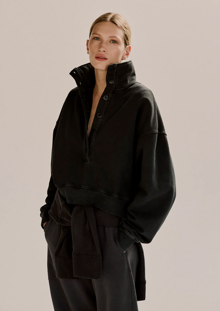 Mirelle Funnel Neck in Charcoal