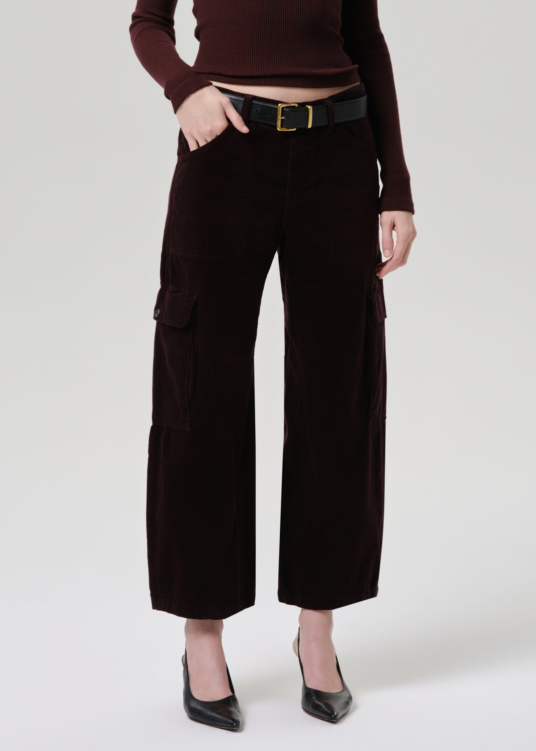 Thassos Twisted Seam Utility Pant in Barrister