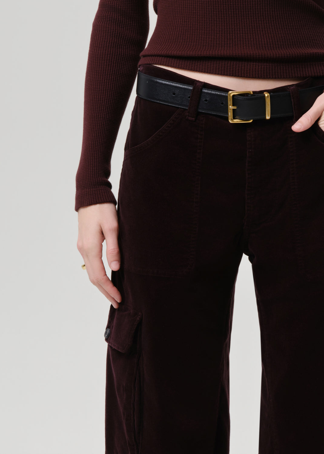 Thassos Twisted Seam Utility Pant in Barrister