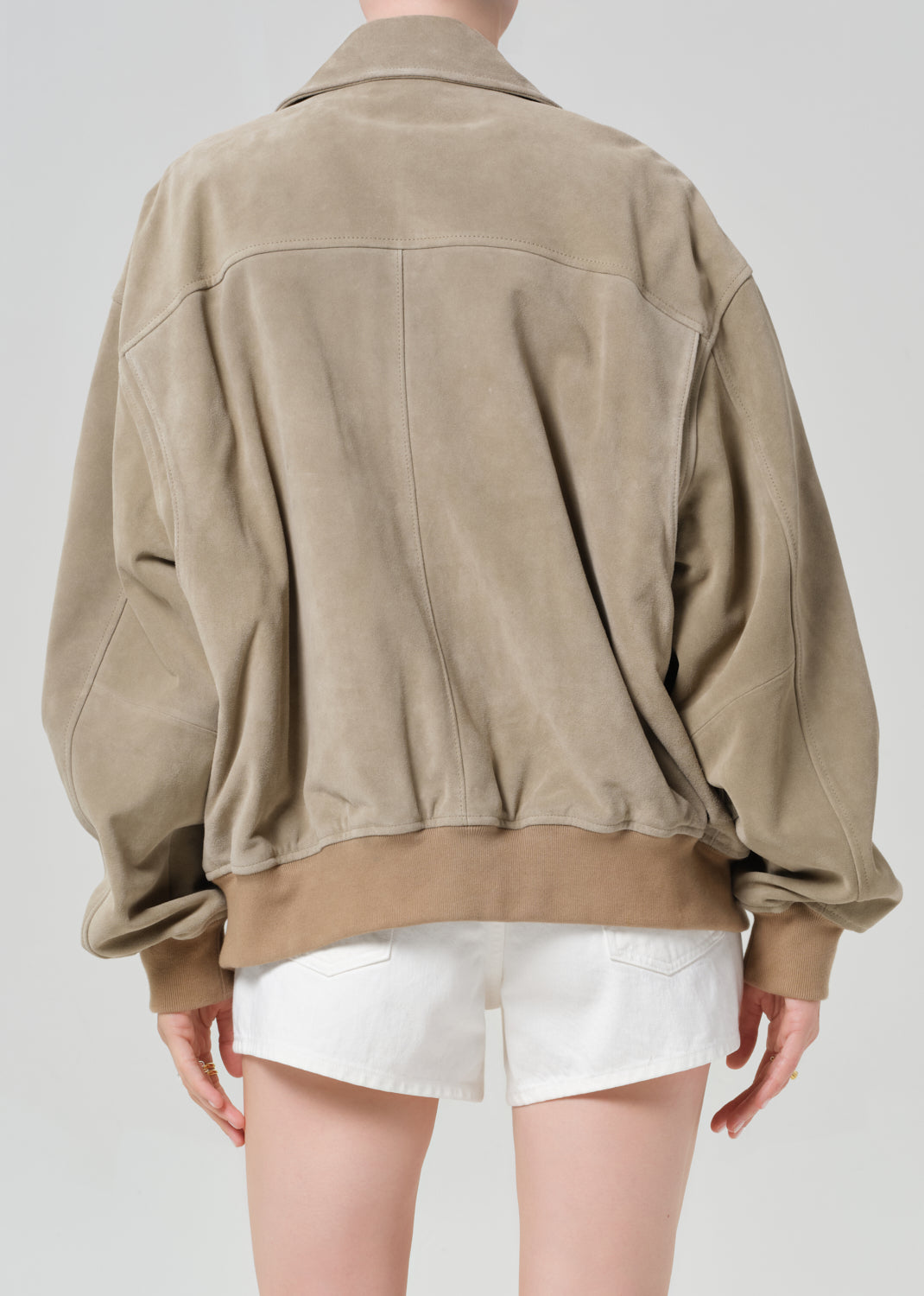 Vivienne Suede Jacket in Deep Olive