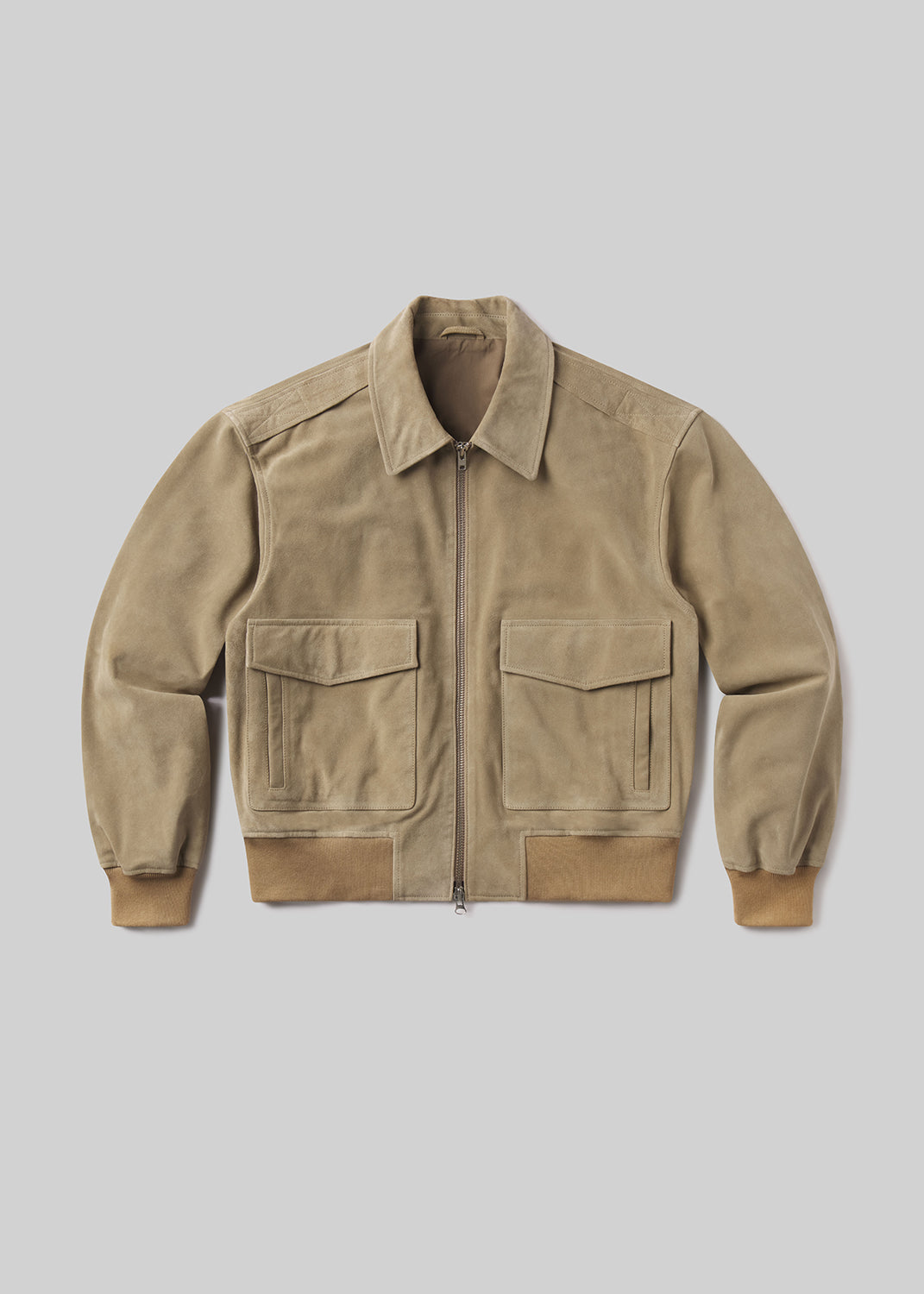Vivienne Suede Jacket in Deep Olive