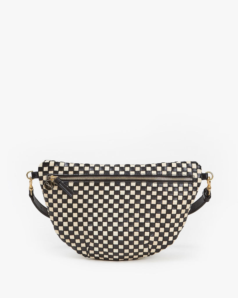 Grande Fanny in Black/Cream Woven Checker