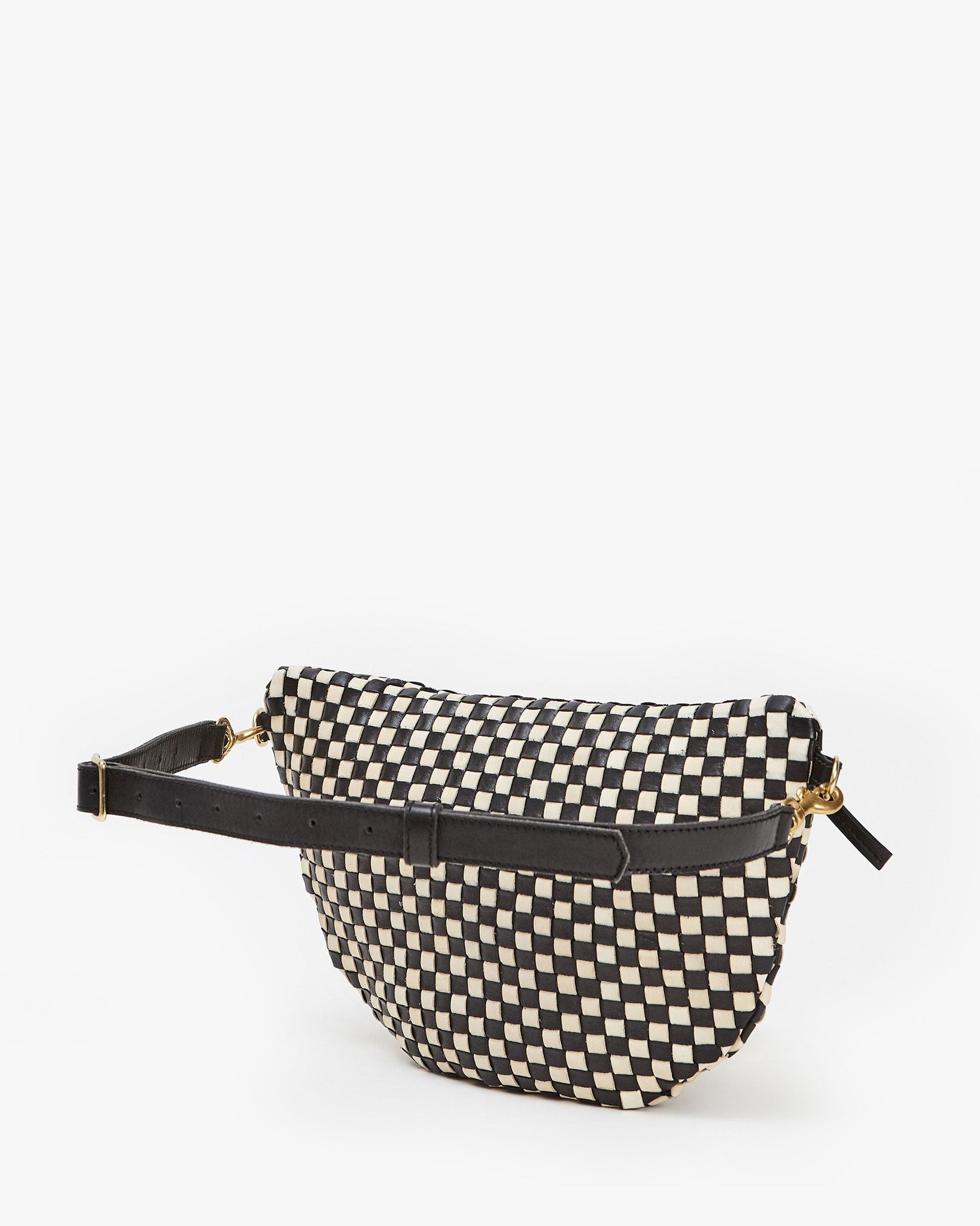 Grande Fanny in Black/Cream Woven Checker