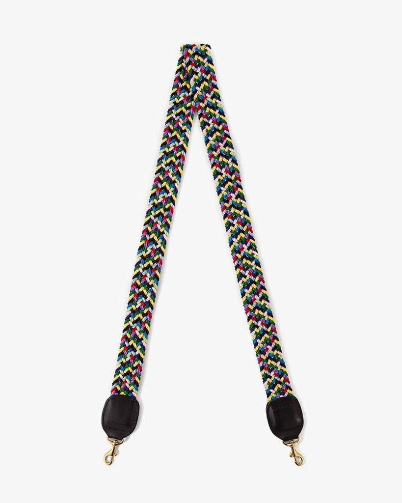 Multi Braided Crossbody Strap in Multi Color