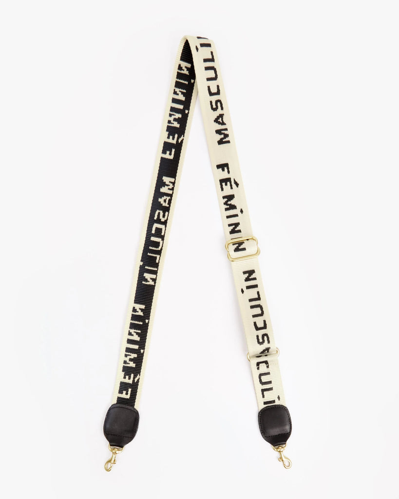 Adjustable Crossbody Strap in Masculin Feminin