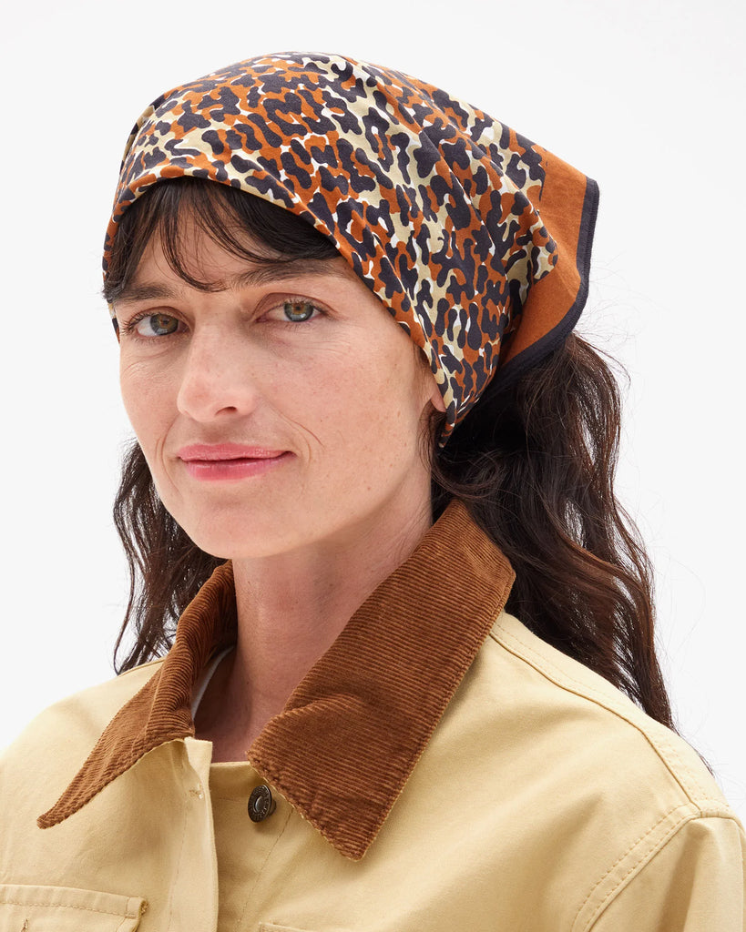 Bandana in Caramel Multi Double Jag